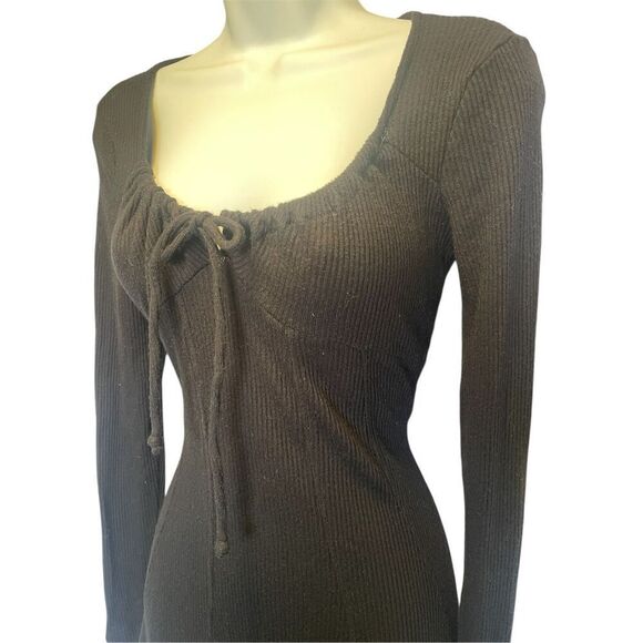 Wild Fable Sweater Knit Mini Dress Sweetheart Neckline Cottagecore Size Small - Picture 3 of 5